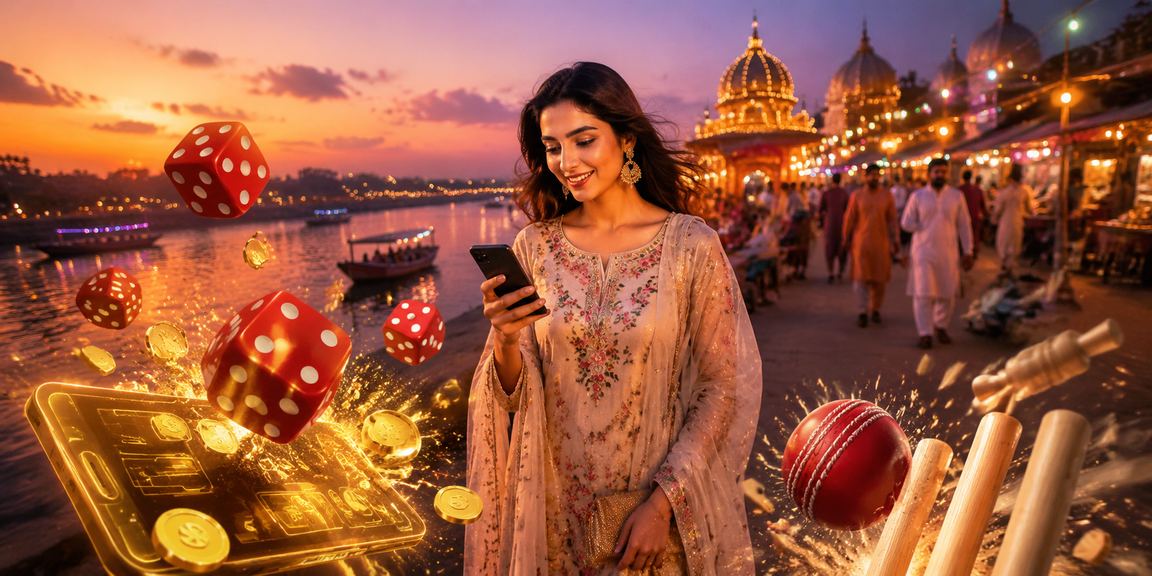 খুলনায় ঈদ উৎসবে ক্রিকেট বেটিং উপভোগ করছেন একজন তরুণ